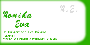 monika eva business card
